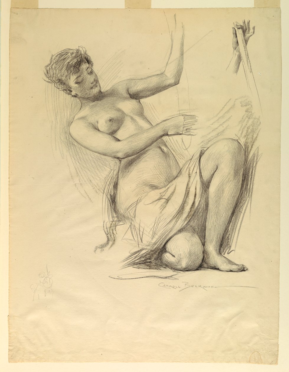 Figure Study, Possibly for Dome of Manufactures and Liberal Arts Building, World