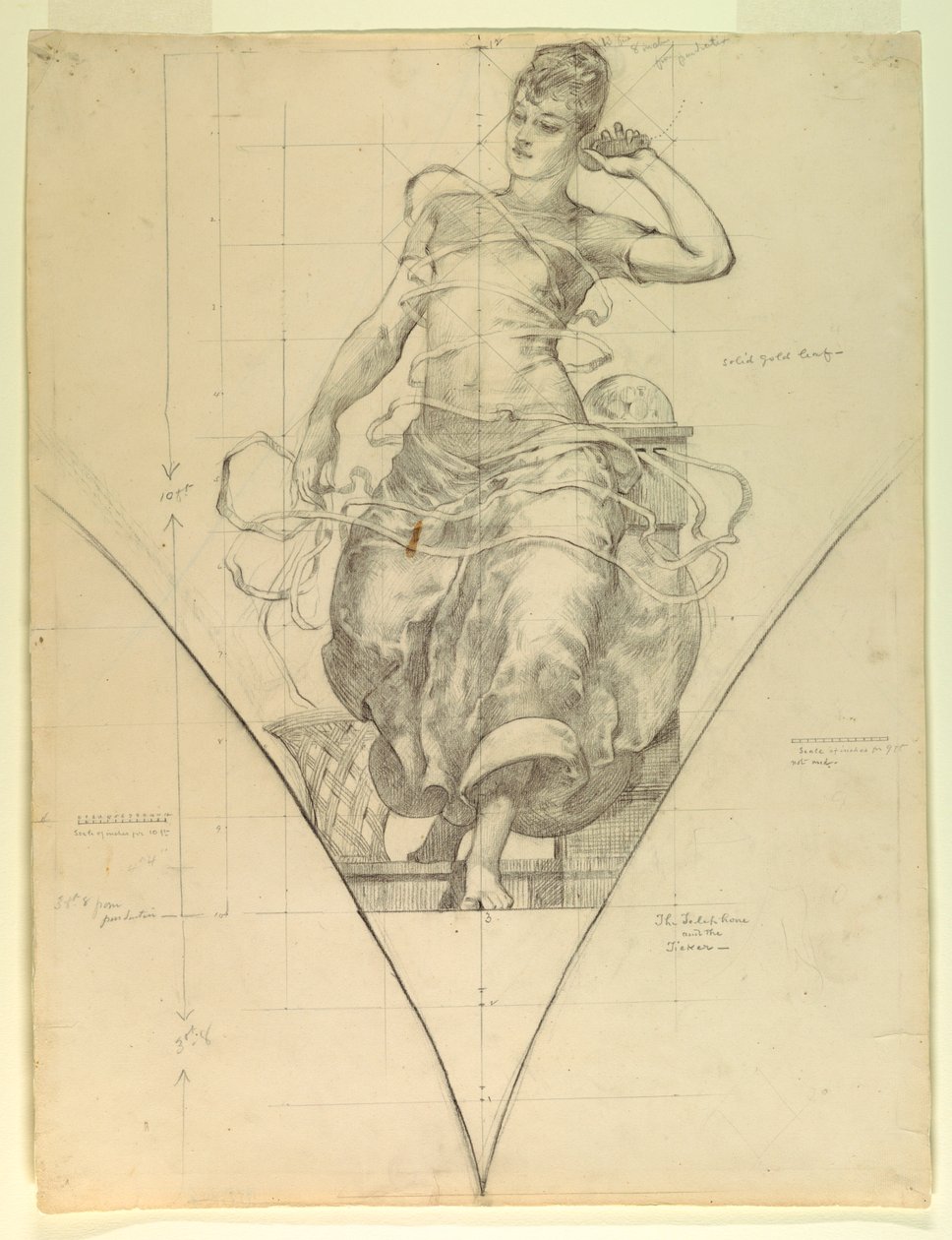 The Telephone and the Ticker, Study for 