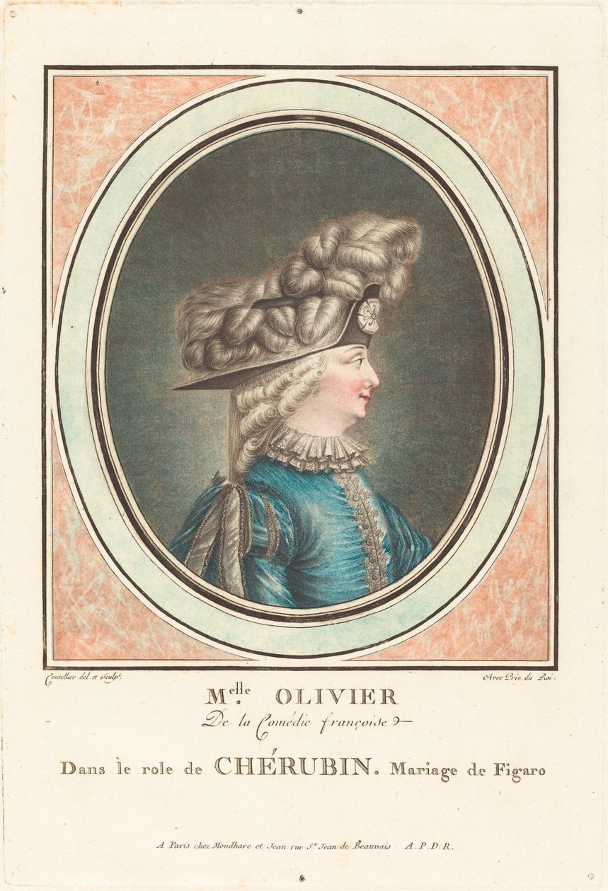 Mademoiselle Olivier by J. Coutellier