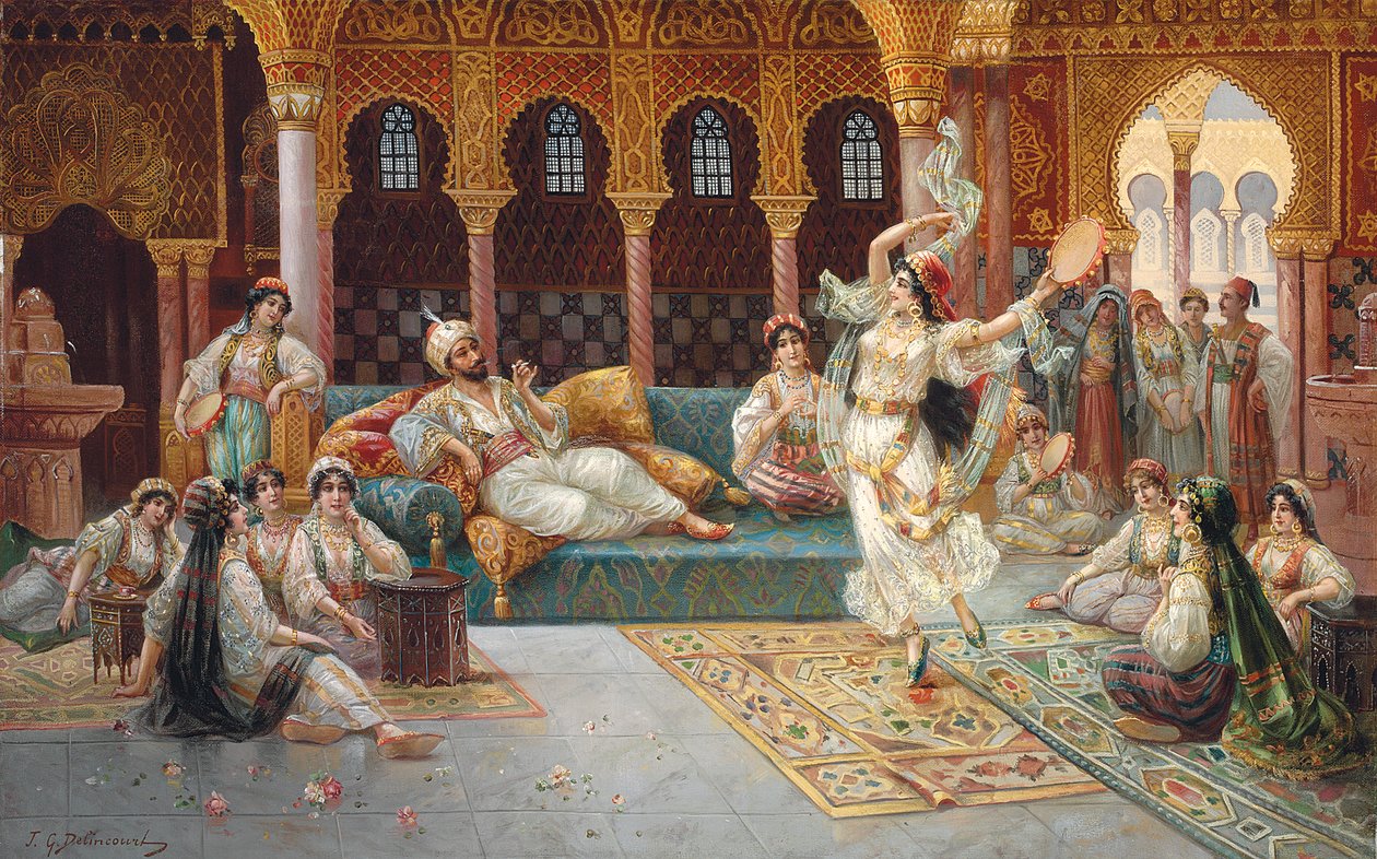 A harem dance by J. G. Delincourt