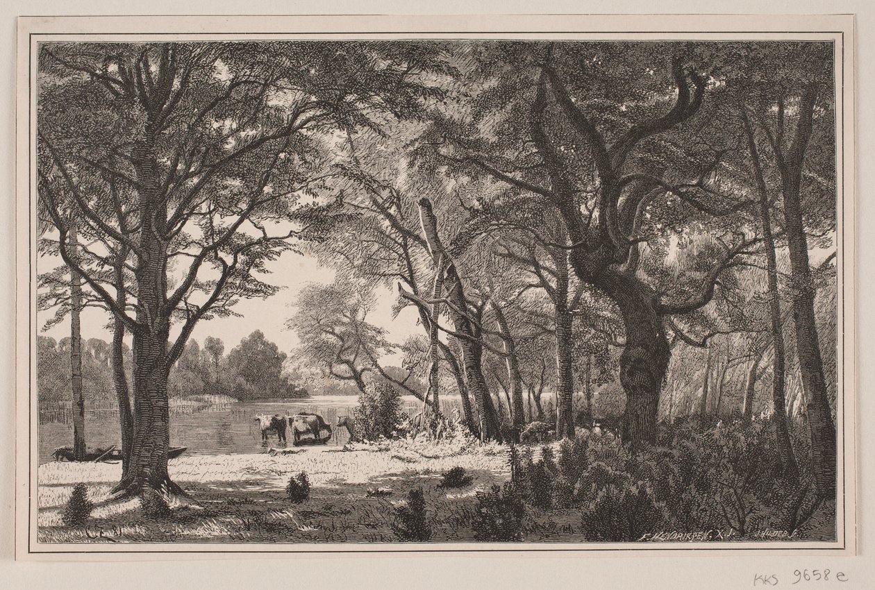 Jutland Forest Scene by J. Hildebrand