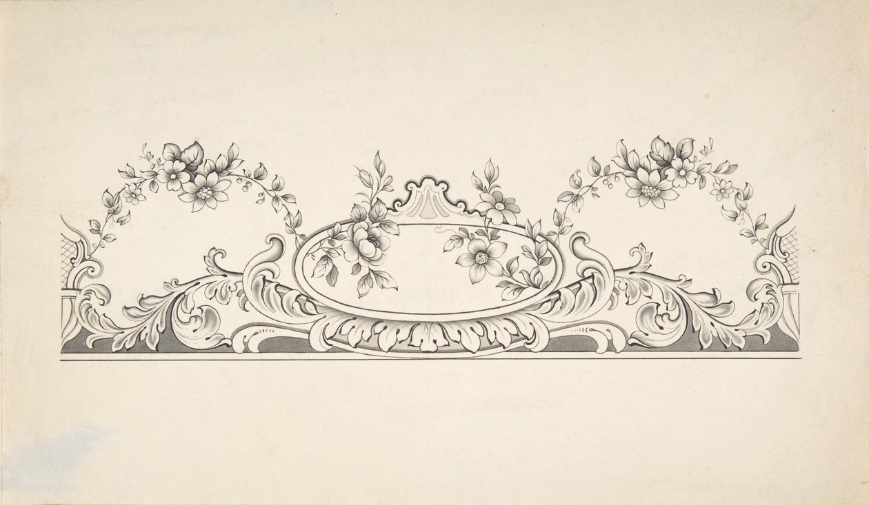 Design for Panel Decoration, 1828-40 by J Hulme