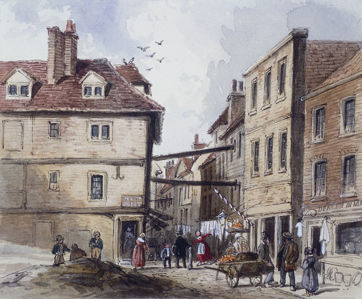 Chick Lane, London, c1840 by J Maund