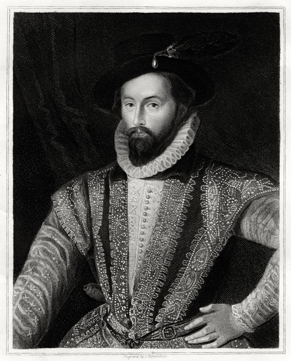 Sir Walter Raleigh by J. Posselwhite