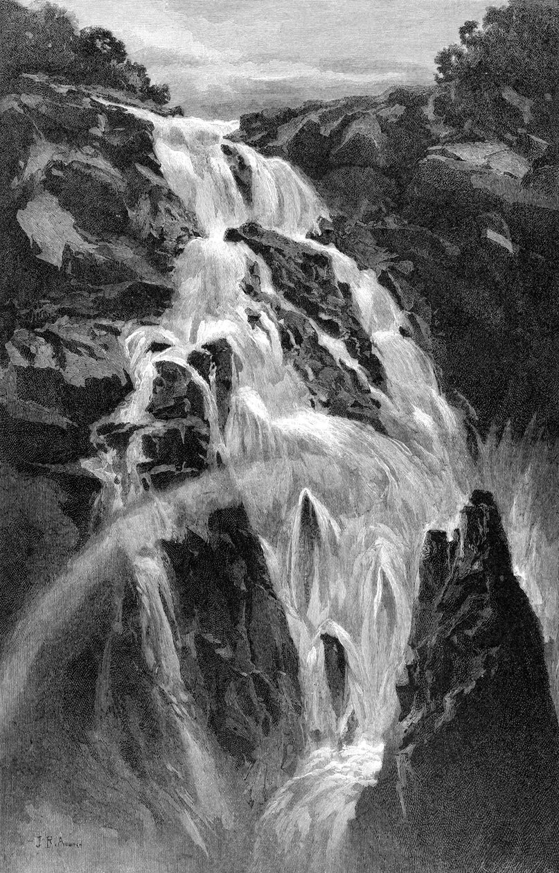 The Barron Falls near Cairns, Queensland, Australia by J. R. Ashton