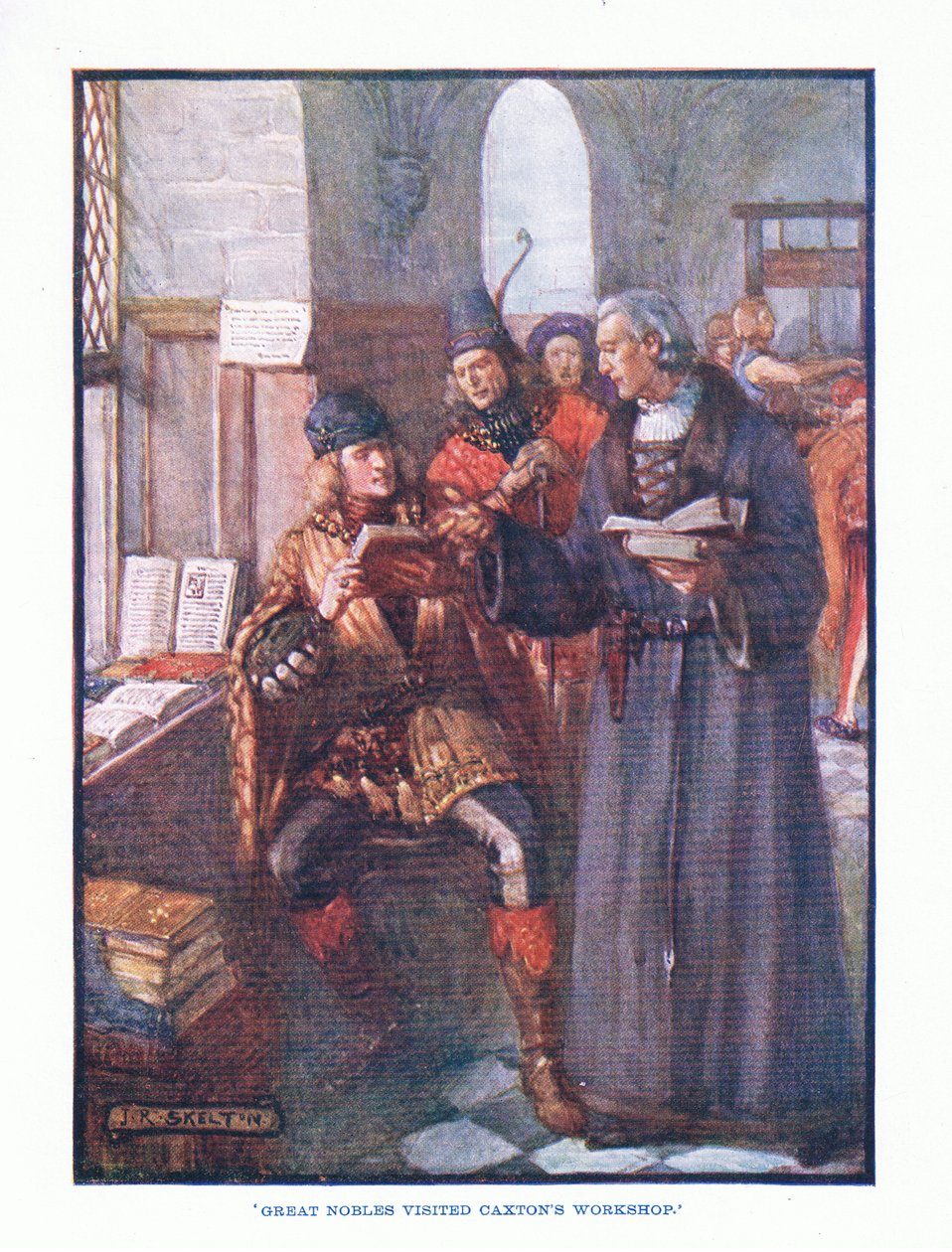 Great nobles visited Caxton