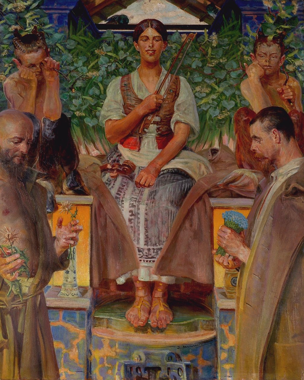 Homage to Art and the Muse by Jacek Malczewski