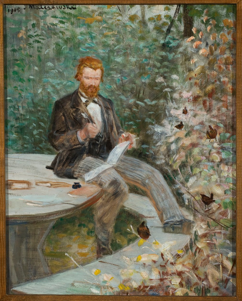 Portrait of Adolf Dygasiński by Jacek Malczewski