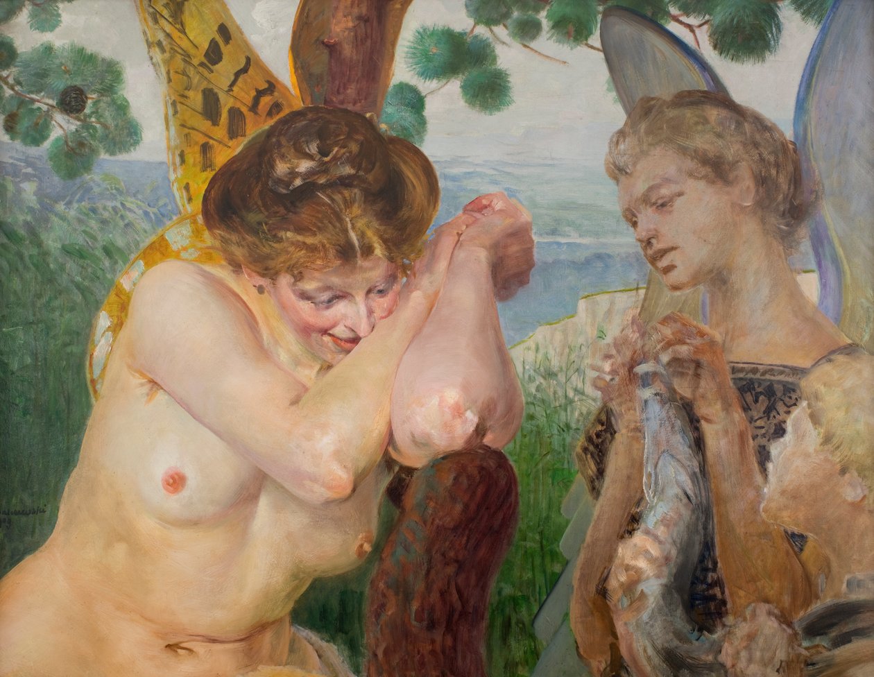 Tobias with the Harpy by Jacek Malczewski