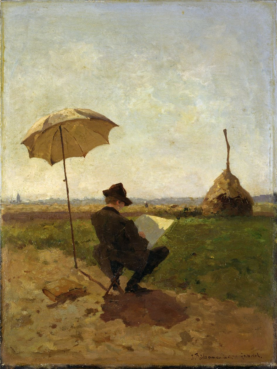 The Painter P.J.C. Gabriel by Jacob Coenraad Ritsema