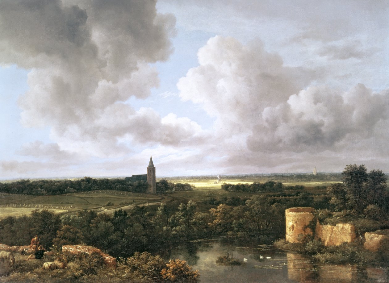 Landscape with Ruined Castle and Church