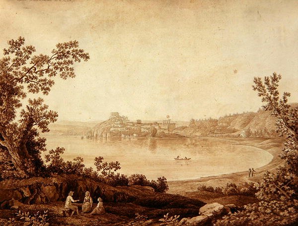 Lake Bracciano by Jacob-Philippe Hackert