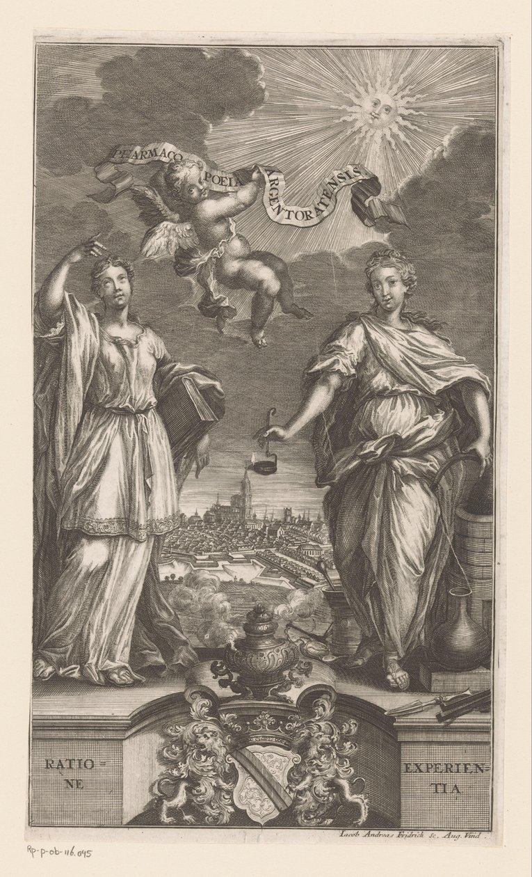 Allegory of Medicine in Strasbourg by Jacob Andreas Fridrich (I)