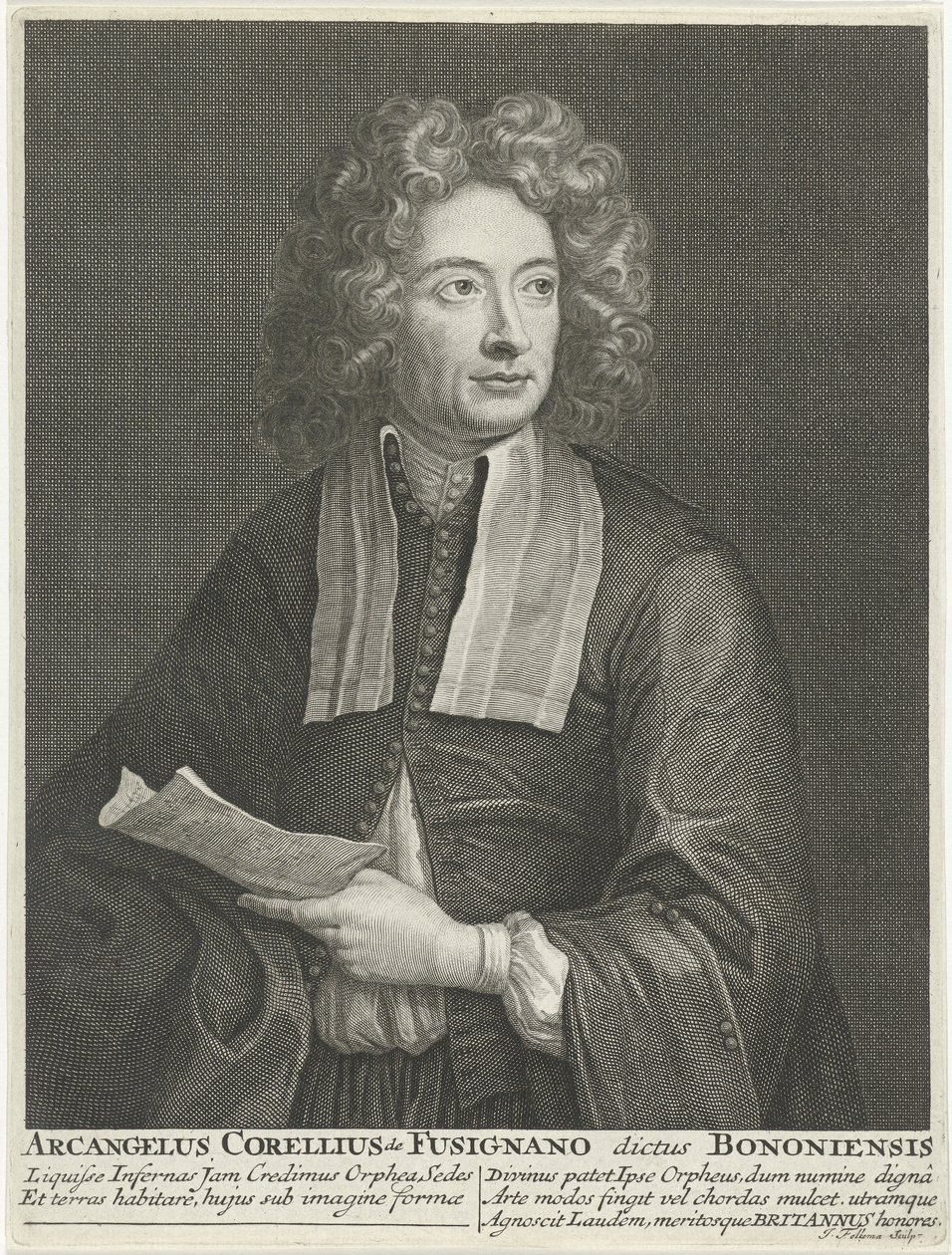 Portrait Of The Composer And Violinist Arcangelo Corelli