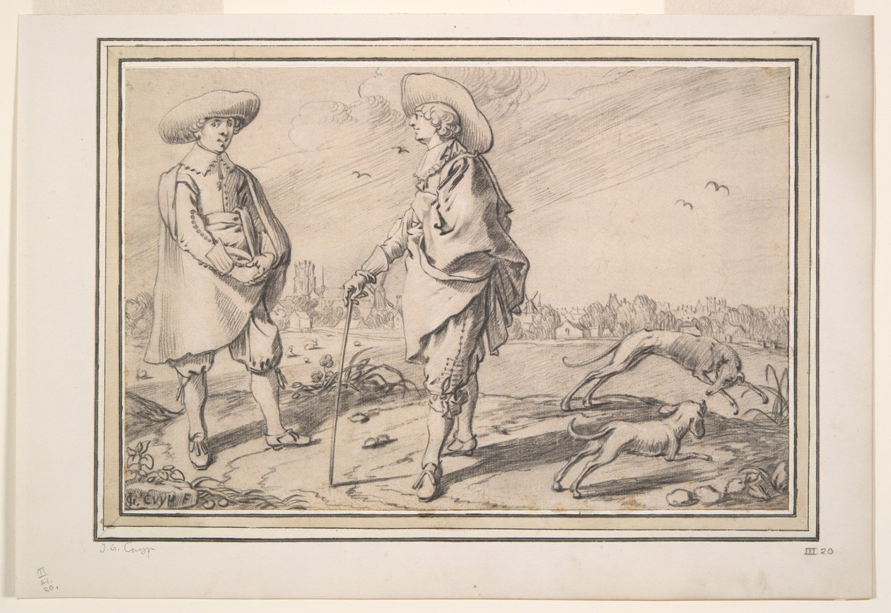 Portrait of Two Gentlemen from Dordrecht by Jacob Gerritsz Cuyp