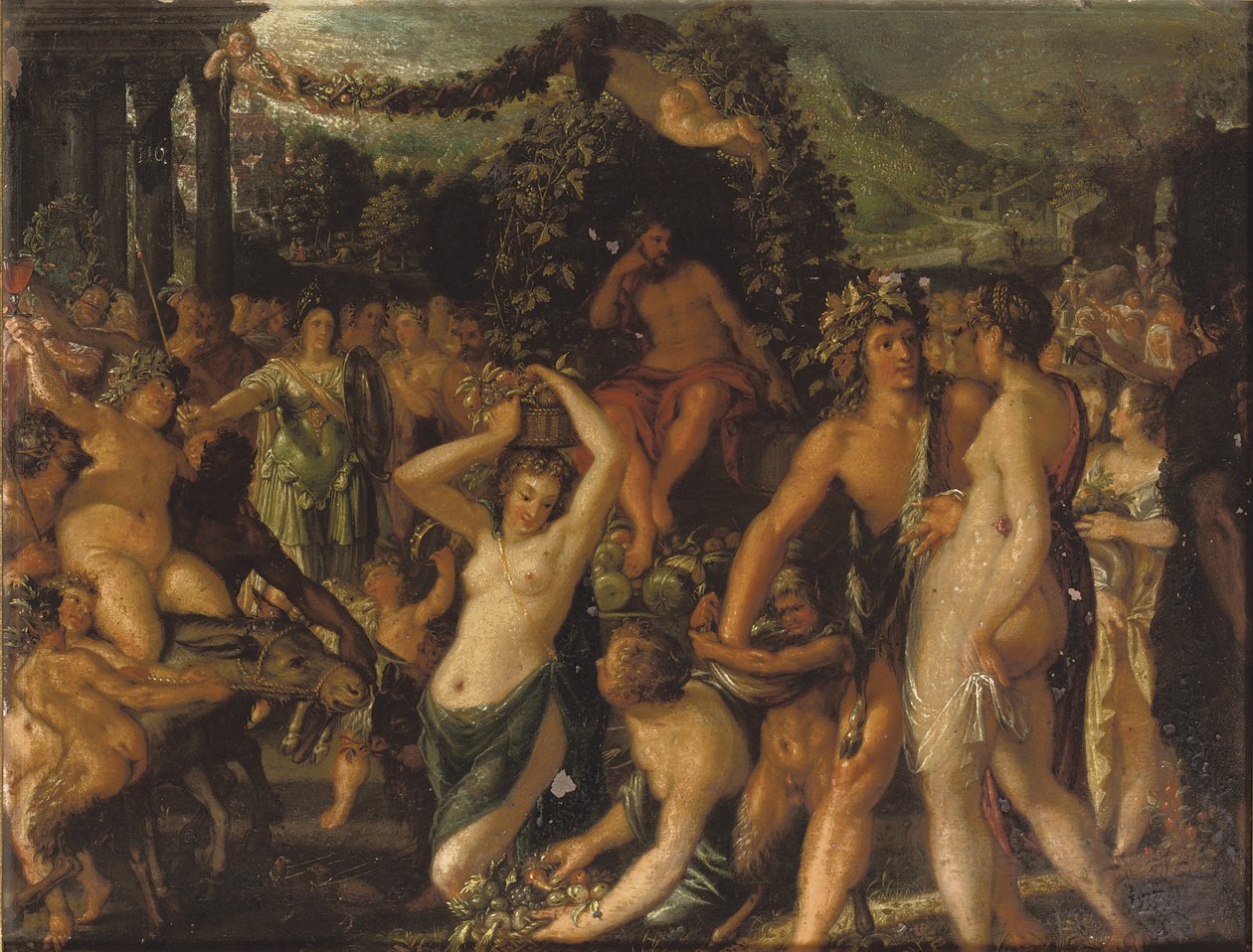 Without Bacchus and Ceres, Venus Freezes by Jacob Hoefnagel