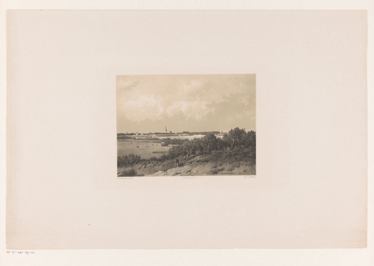 Landscape with Village on the Horizon by Jacob Jan van der Maaten