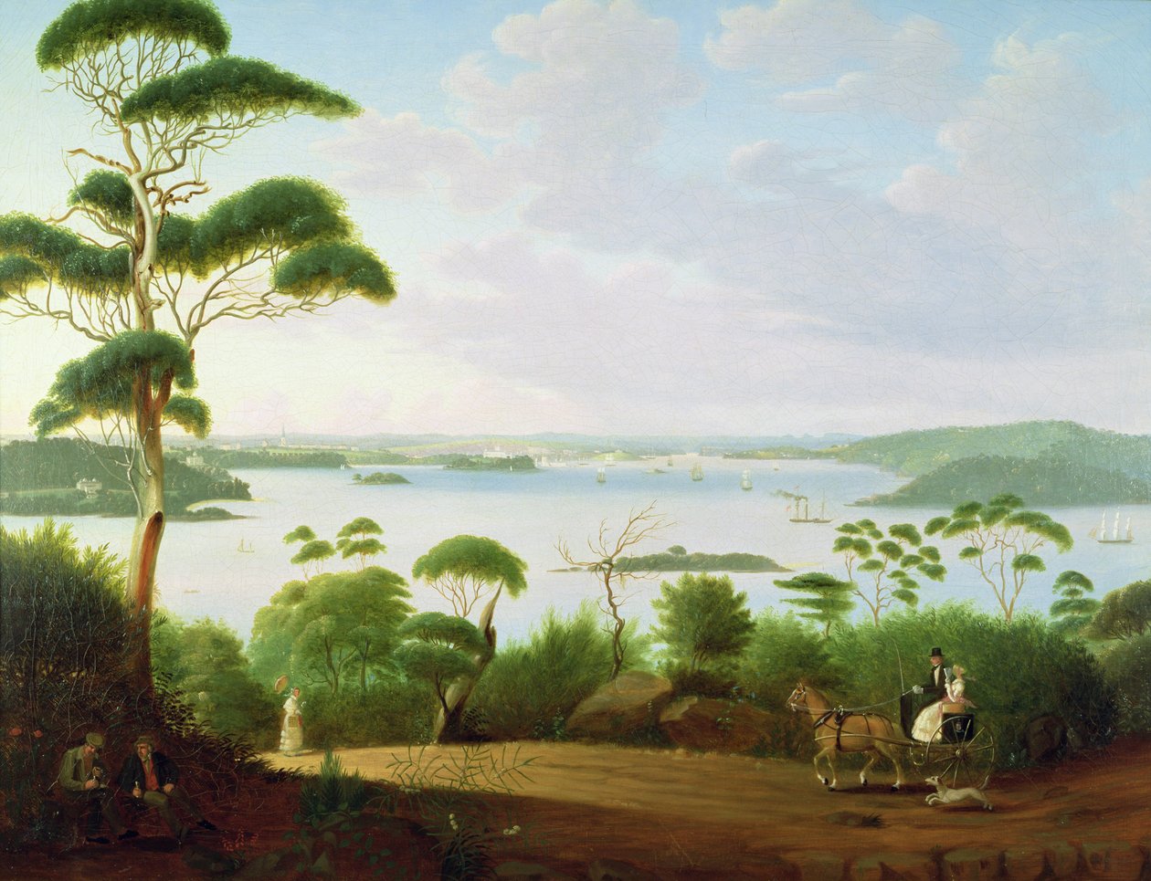 Sydney Harbour looking towards Sydney, 1848 by Jacob Janssen