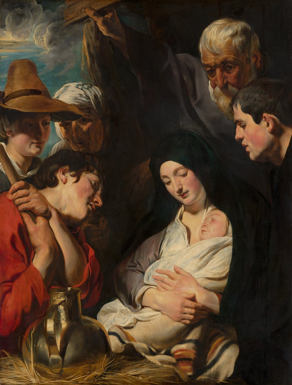 Adoration of the Shepherds by Jacob Jordaens