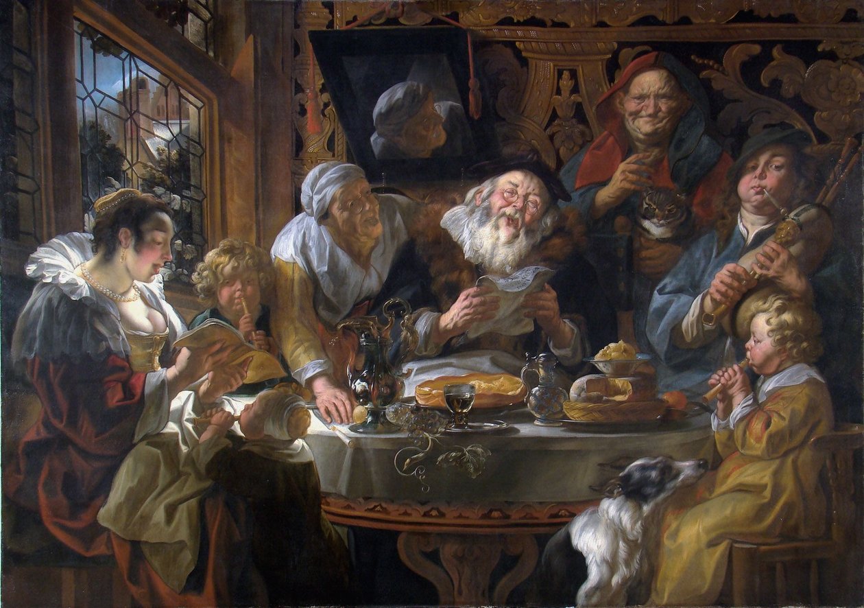 As the Old Sing, So Pipe the Young by Jacob Jordaens