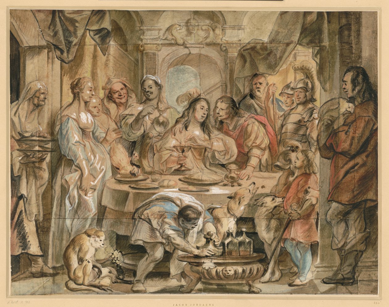 The Banquet of Cleopatra by Jacob Jordaens