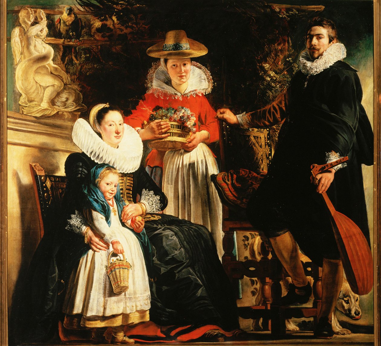 Jacob Jordaens and His Family in a Garden by Jacob Jordaens