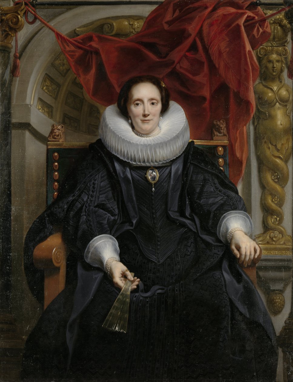 Portrait of Catharina Behaghel, 1635 by Jacob Jordaens