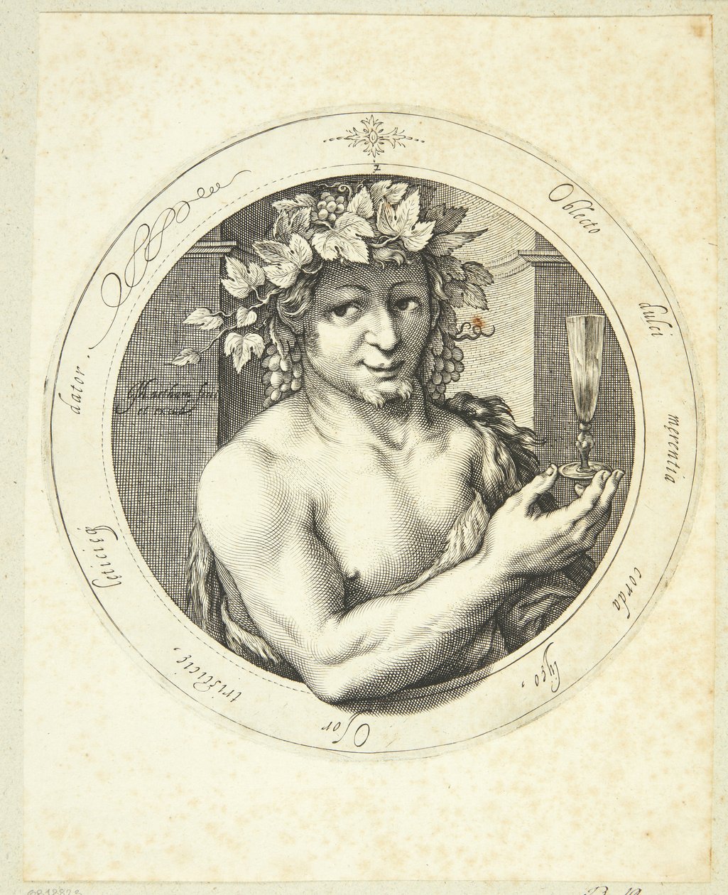 Bacchus by Jacob Matham: Highest-quality art reproduction