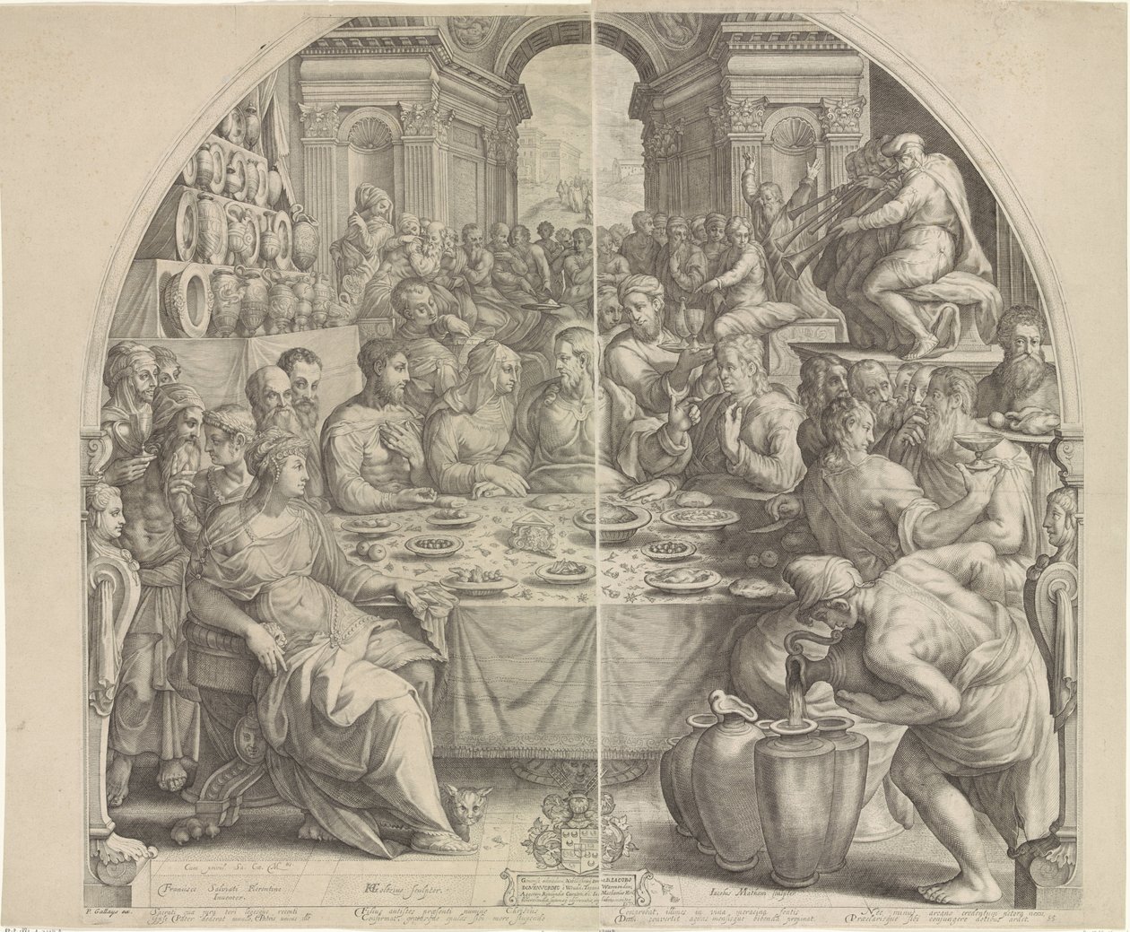Wedding at Cana by Jacob Matham: Buy fine art print