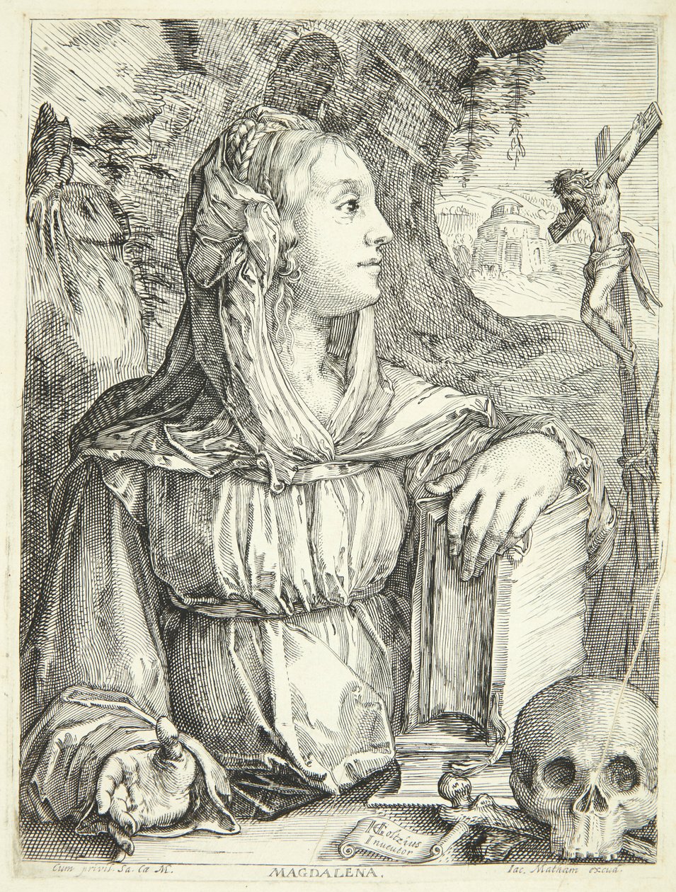 The Penitent Mary Magdalene by Jacob Matham