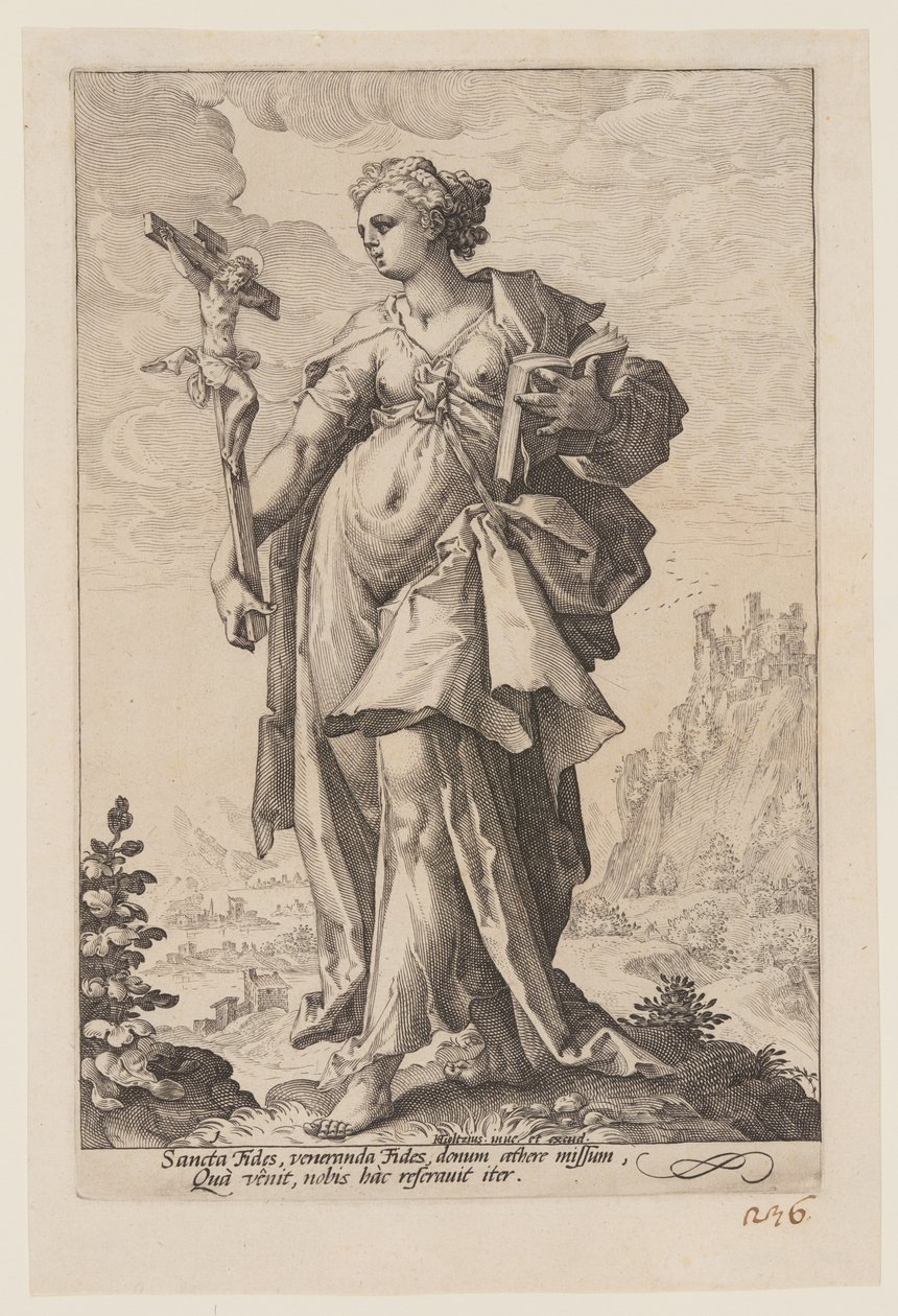 Faith, from The Virtues by Jacob Matham