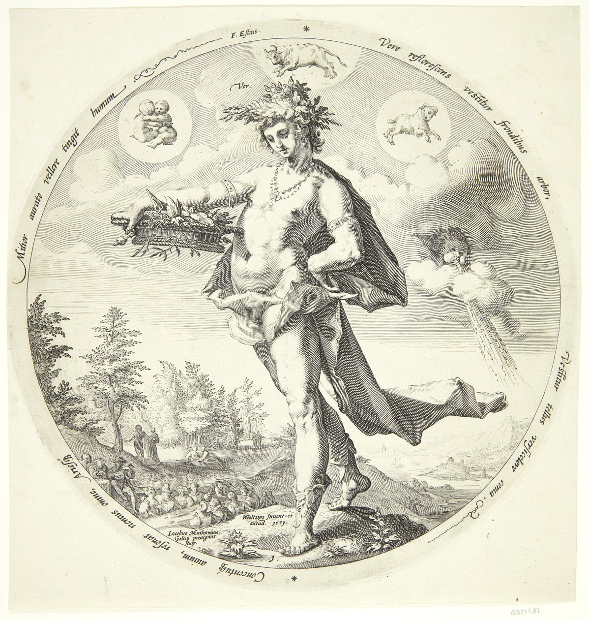 Spring by Jacob Matham: Highest-quality art reproduction
