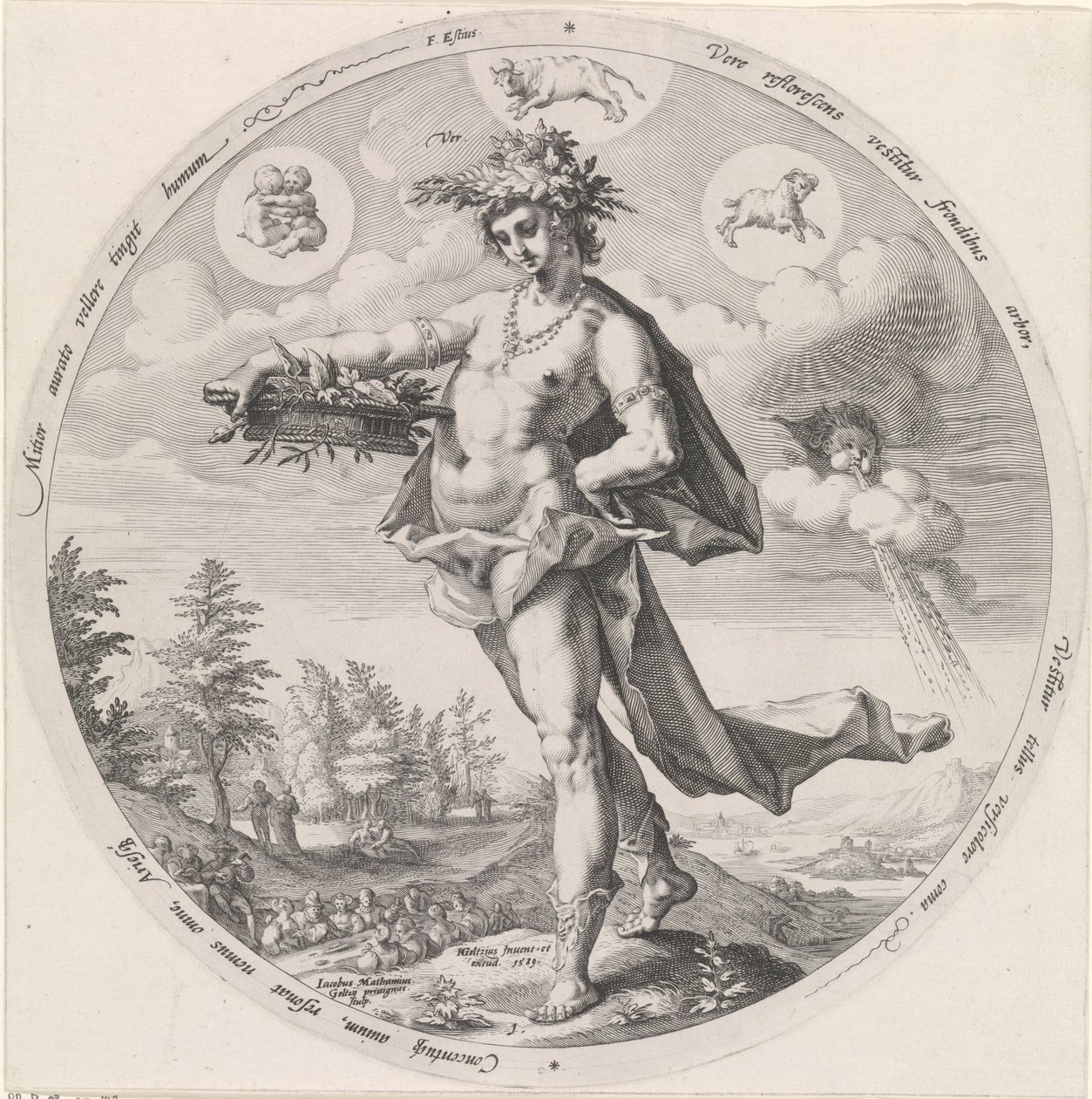 Spring by Jacob Matham: Highest-quality art reproduction