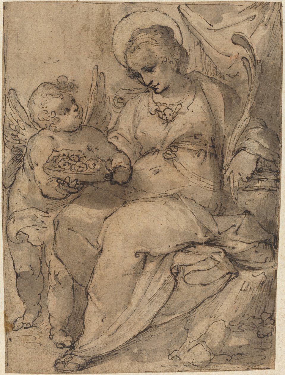 Martyr with an Angel by Jacob Matham: Buy fine art prints