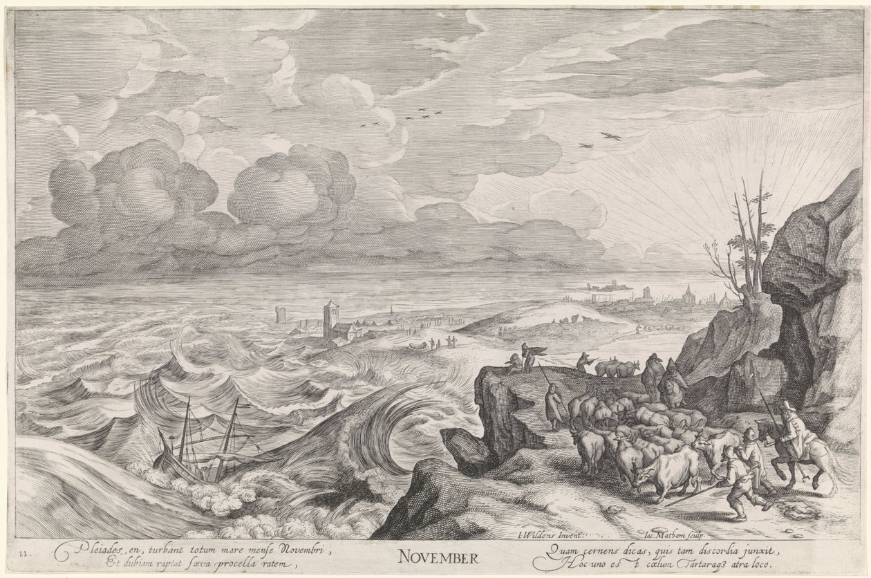 November (The Twelve Months) by Jacob Matham