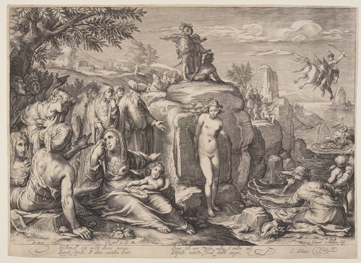 Perseus and Andromeda by Jacob Matham