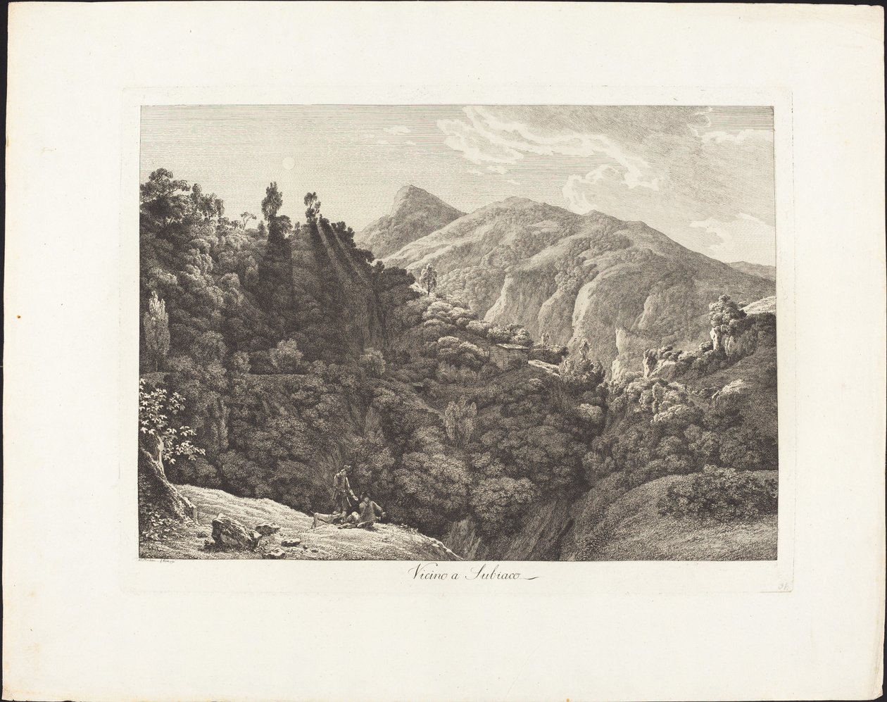 Near Subiaco by Jacob Wilhelm Mechau