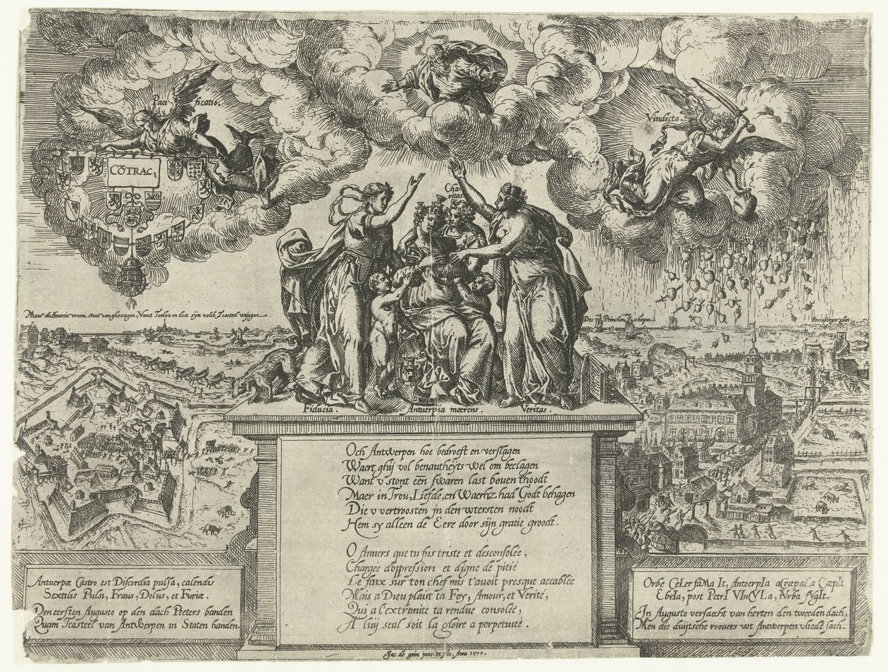 Allegory on the Conquest of the Citadel in Antwerp, 1577 by Jacob de Gheyn (I)