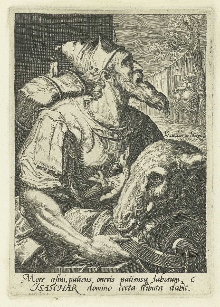Patriarch Issachar (The Patriarchs of Israel) (The Twelve Sons of Jacob) by Jacob de Gheyn (II)