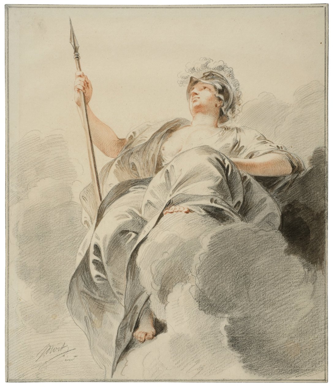 Minerva Seated on a Cloud by Jacob de Wit