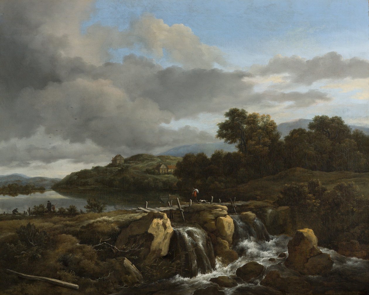 Landscape with Cascade by Jacob van Ruisdael