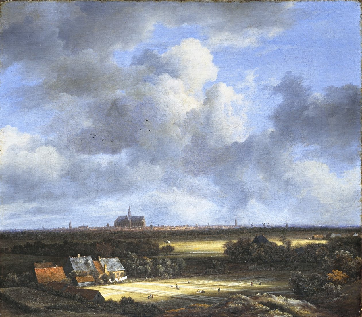 View of Bleaching Fields and Haarlem by Jacob van Ruisdael
