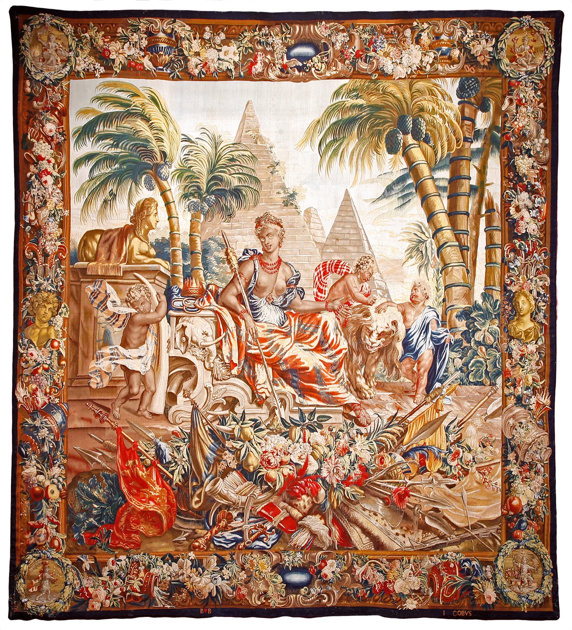 Tapestry of Africa, late 17th century by Jacob van der Borcht