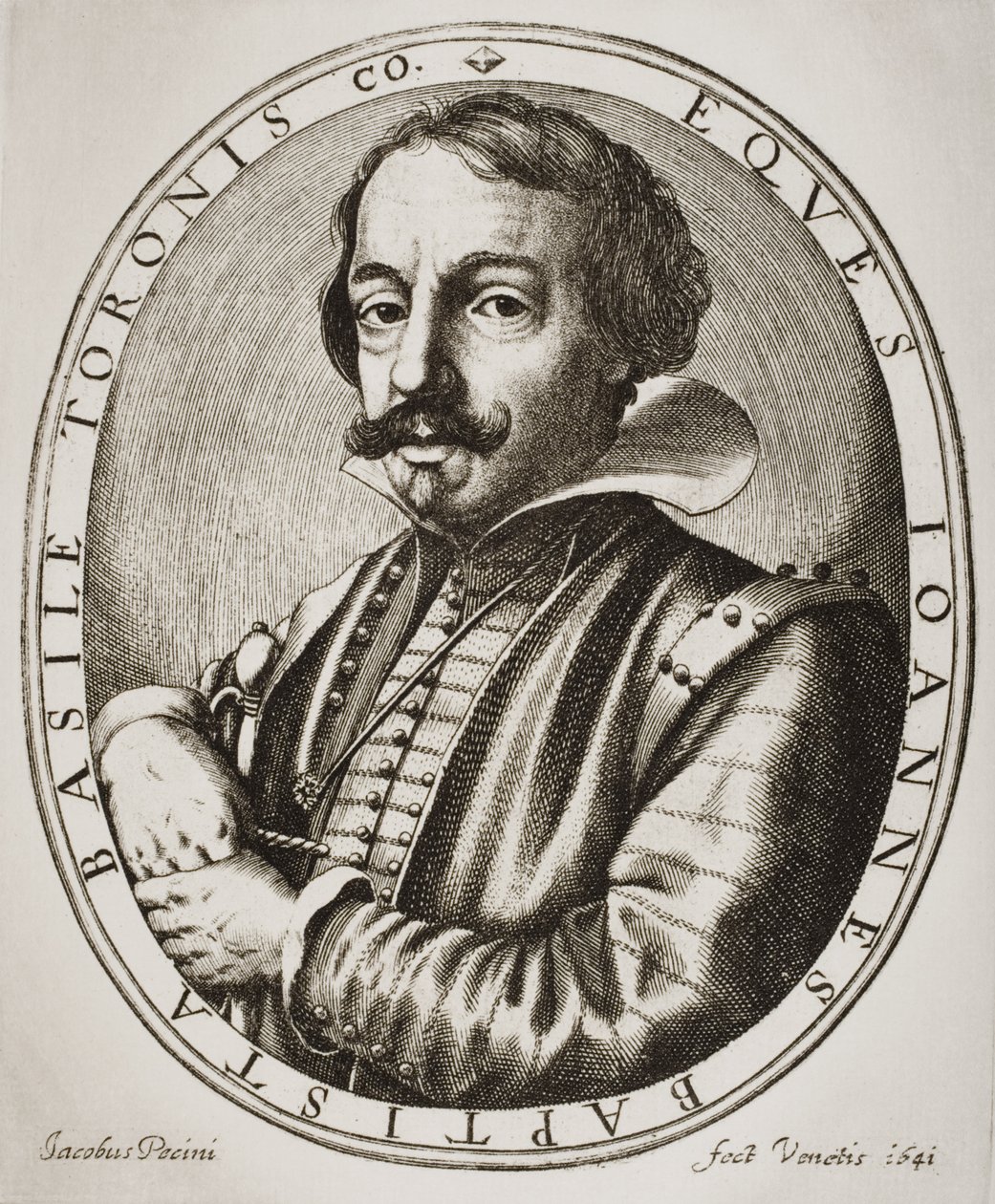 Giambattista Basile (engraved by Nicolaus Perrey) by Jacobus Pecini