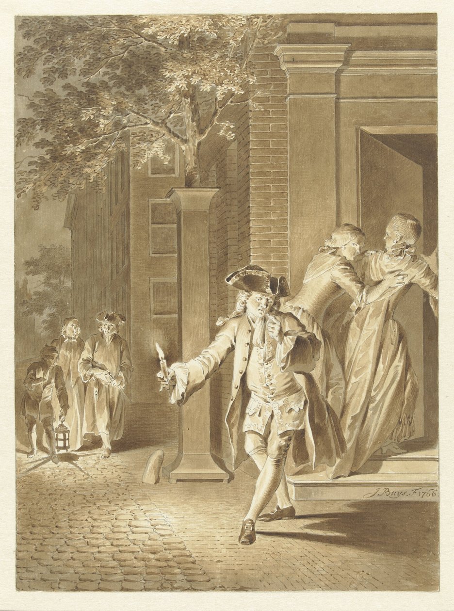 Scene from Lubbert Lubbertse, or the Ennobled Farmer by Jacobus Buys
