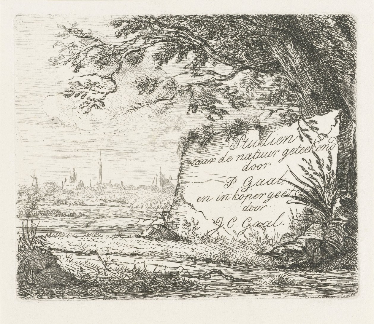 Title Page for: Studies Drawn from Nature by Jacobus Cornelis Gaal