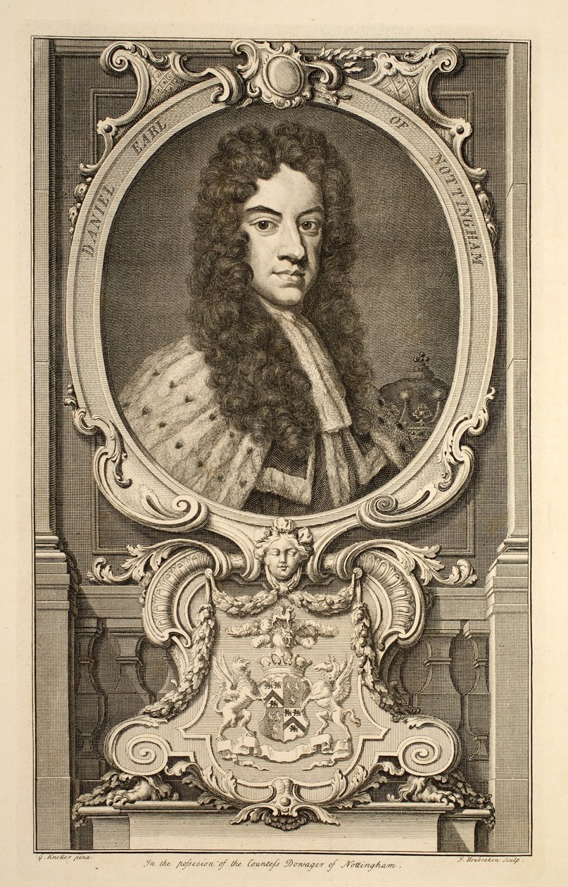 Portrait of Daniel, Earl of Nottingham, Illustration from 