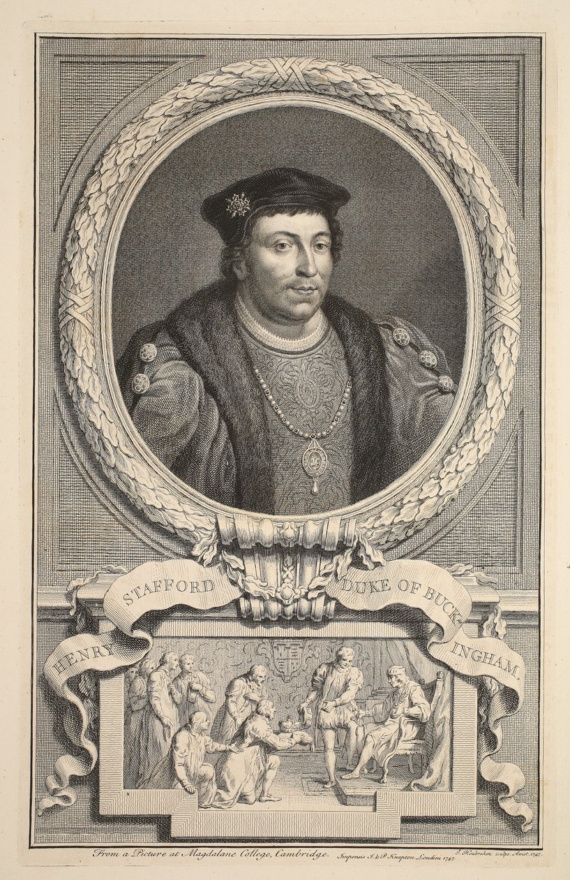Portrait of Henry Stafford, Duke of Buckingham, illustration from 