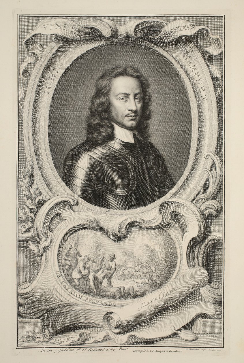 Portrait of John Hampden, Illustration from 