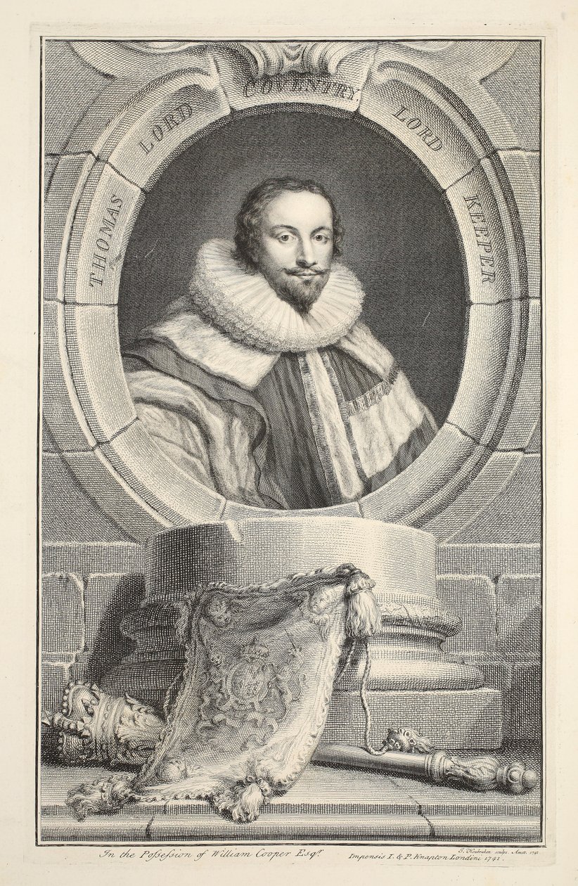 Portrait of Thomas, Lord Coventry by Jacobus Houbraken